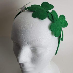 Green Shamrock Hair Headband